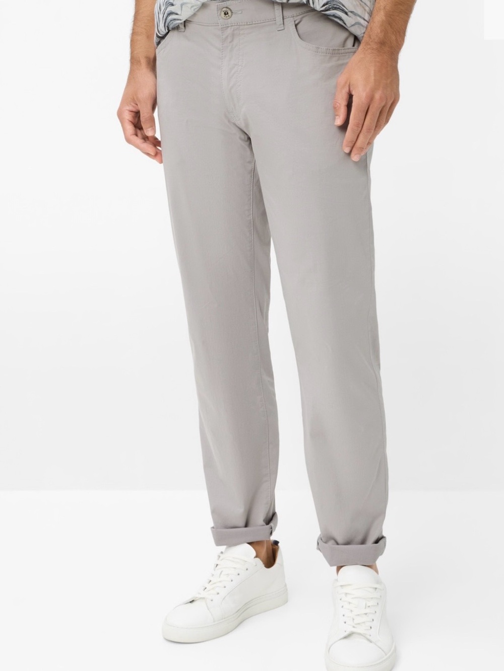 Brax Cadiz Straight Pants Light Gray Size 31